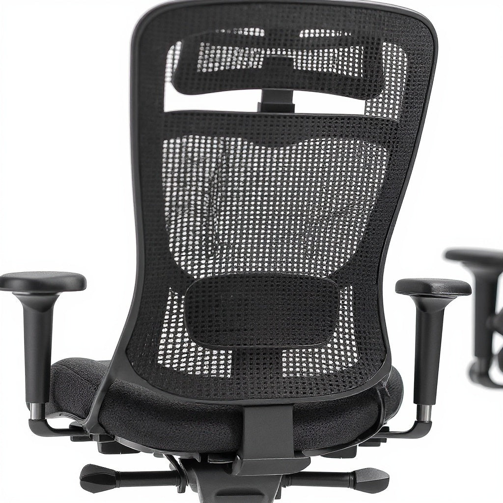 Mesh Office Chair – 24.5W x 25D x 42H Inches, Black, Ergonomic view 2