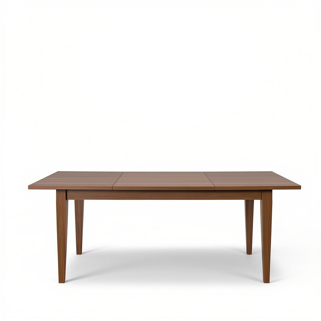 Solid Wood Extendable Dining Table – 60 x 36 x 30 in, Walnut...