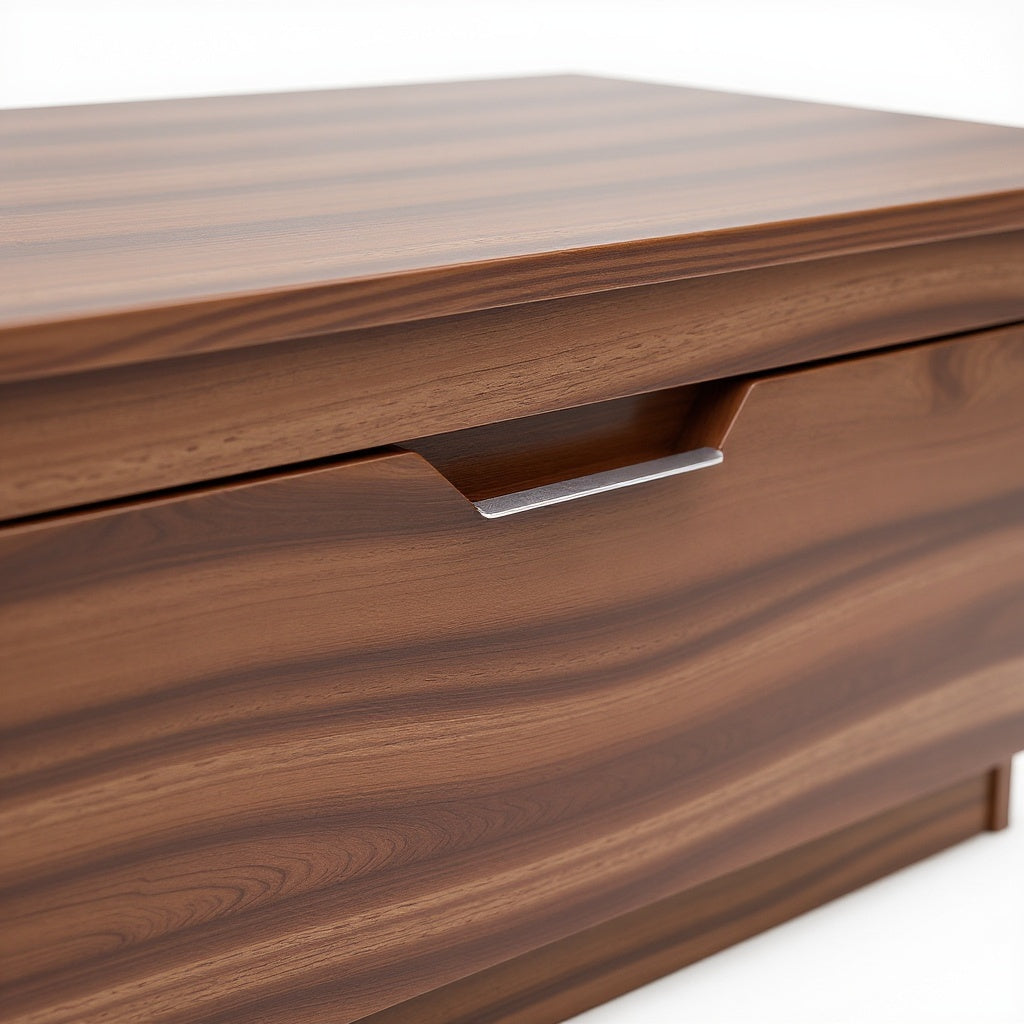 Wood Lateral Filing Cabinet – 36 x 20 x 30 in, Walnut Finish, Contemporary view 2